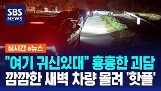 여기 귀신있대 흉흉한 괴담..깜깜한 새벽 차량 몰려 '핫플' 됐다 / SBS / 실시간 e뉴스