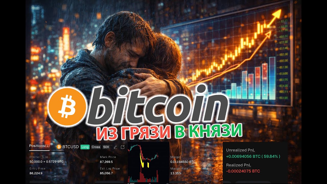 БИТКОИН: ИЗ ГРЯЗИ В КНЯЗИ 🟢 РАЗГОН ДЕПО С НУЛЯ [СТРИМ ЧЕЛЛЕНЖ]