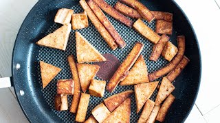 Pan Fried Tofu with Tamari (Soy Sauce) Recipe - EatSimpleFood.com