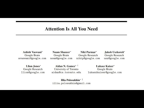 Attention Is All You Need Explanation