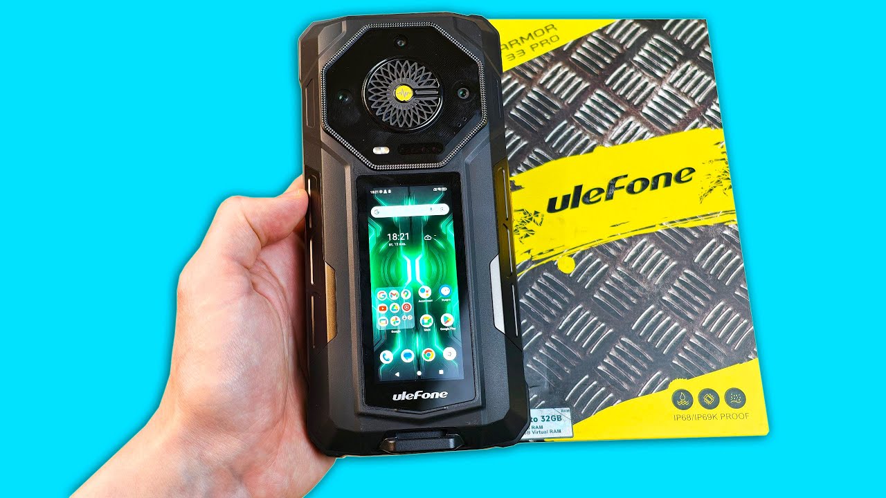 ULEFONE ARMOR 33 PRO - 2 ЭКРАНА И БАТАРЕЯ 25500MAH!