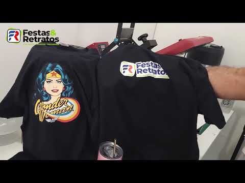 Estampando camiseta preta com Papel Transfer SUBLI DARK