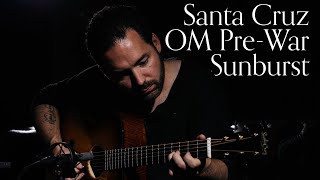 Video thumbnail for Santa Cruz OM Pre-War Sunburst, Fiddleback Mahogany & Adirondack Spruce | Carl Miner by Carter Vintage Backstage