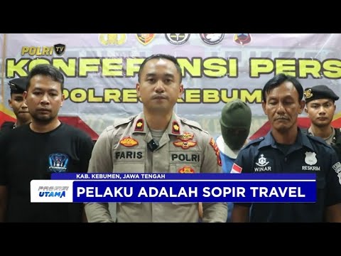POLRES KEBUMEN BERHASIL MENANGKAP SOPIR TRAVEL PENGEDAR SABU