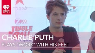 Charlie Puth Plays "Work From Home" With His Feet!