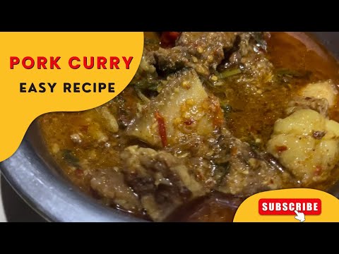 Pork curry || easy recipe || Manipuri style || Chachii