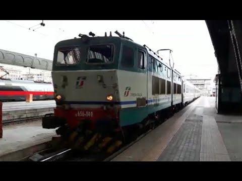 E.656-040 + CARROZZE UIC-Z IC MANOVRA STAZIONE DI MILANO CENTRALE