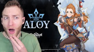 THE WORST CHARACTER?!?! Reacting to Character Demo - Aloy: Otherworldly Hunter Genshin Impact