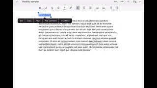 Align and Change Font Size on Google Docs on an iPad