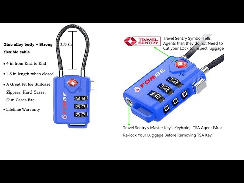 TSA Approved Lock Keep your Luggage Secure Master Key Travel Essential