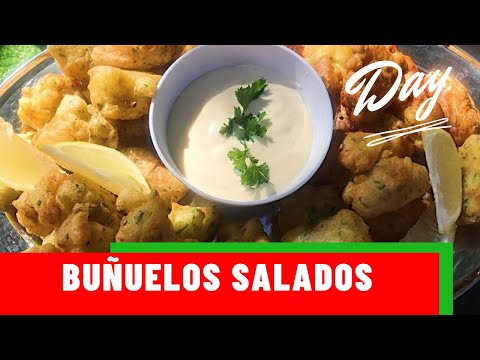 BUÑUELOS SALADOS CROCANTES Y FÁCILES!