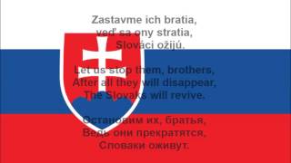 Nad Tatrou sa blýska - Slovenská hymna. Slovak national anthem. Гимн Словакии. (lyrics, Текст)