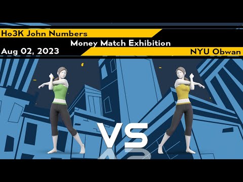 Xeno296 Money Match Exhibition - John Numbers (Wii Fit Trainer) vs Obwan (Wii Fit Trainer) - SSBU