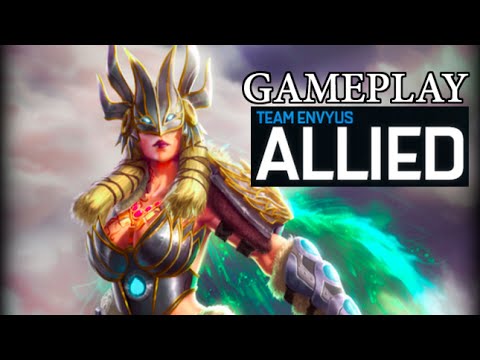 Smite [EnVy] Allied - Freya ADC Masters Ranked Gameplay