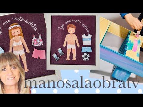 ManosalaObraTv 2020 Programa 46 Cuadros para chicos - Cajonera de madera tonalizada