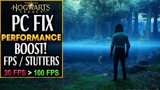 Hogwarts Legacy PC Performance Fix With MAX QUALITY - 30fps To 100+fps