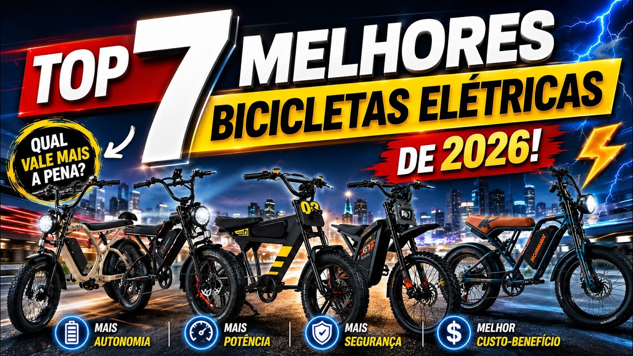 ⚡ TOP 5 Bikes Elétricas até R$6.000 reais (99% Compram errado!)