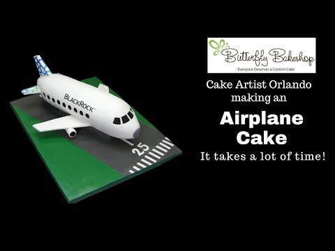 The Making of an Airplane Cake