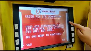 Union bank of india ATM PIN setting in Kannada