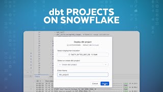 Running dbt Projects On Snowflake