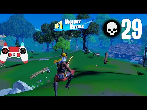 29 Kill Solo Squads Win Gameplay Full Game Season 5 (Fortnite Ps4 Controller)