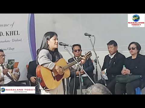 Thejasenuo Kire presents special song "Khrüthemvü"  at the Inauguration of D. Khel "Circular road."