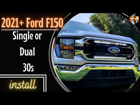 2021/2022/2023 Ford F150 Single & Dual 30-Inch Light Bars Install by M&R Automotive (Easy Guide)