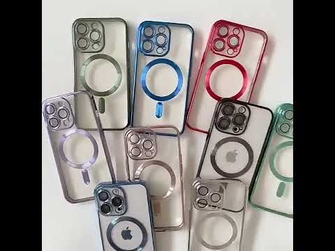 Чехол Shining with MagSafe iPhone 14 Pro Max (Silver) - фото 1 - id-p2899610285