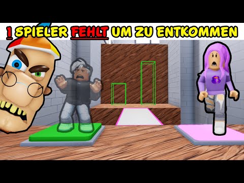 Aus dieser Schule kann man NUR ZU ZWEIT ENTKOMMEN! Teamwork Obby mit Kaan, Dania & Lena