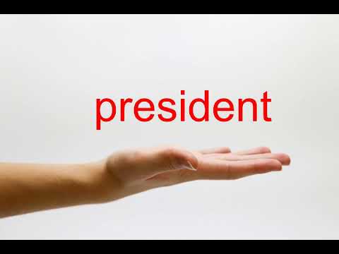 How to Pronounce president - American English