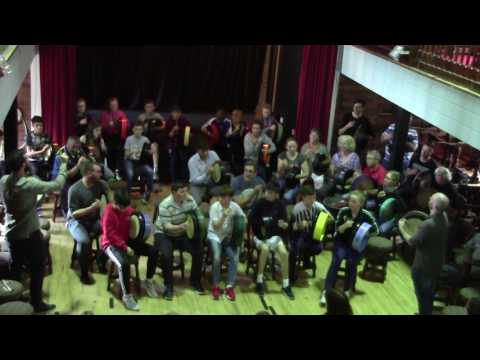 Colm Phelan & Robbie Walsh Bodhrán Summer School Final Bodhrán Ensemble
