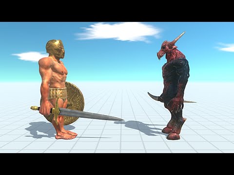 Achilles Vs Kozarog The Demon - Animal Revolt Battle Simulator