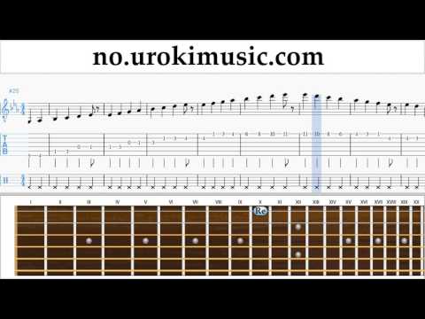 Lær å Spille Gitar Justin Bieber - Sorry Melodi Trening Del#1 um-i935