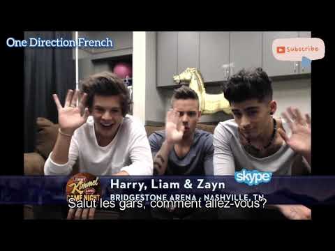 One Direction relève les défis de Jimmy Kimmel sur Skype ! (VOSTFR)