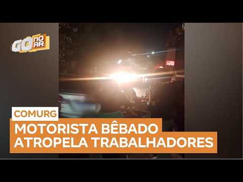 Motorista embriagado atropela trabalhadores da comurg