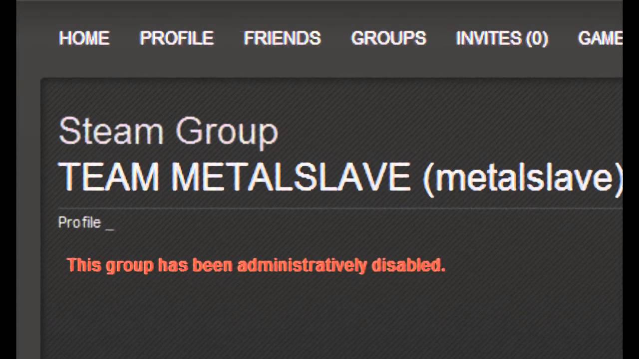 Valve responds to TEAM METALSLAVEs presence on Steam Community