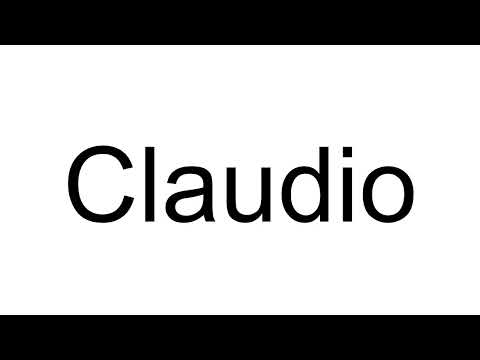 How to Pronounce Claudio (Italian)