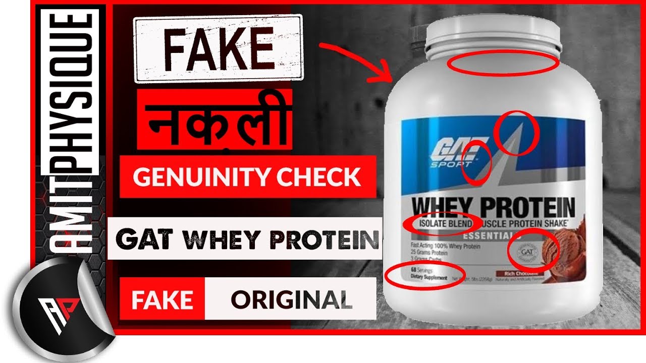 FAKE GAT Sport Whey Protein | FAKE GAT Protein Vs Genuine