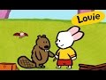 Cartoon For Kids Louie Draw Me A Beaver HD Learn To Draw