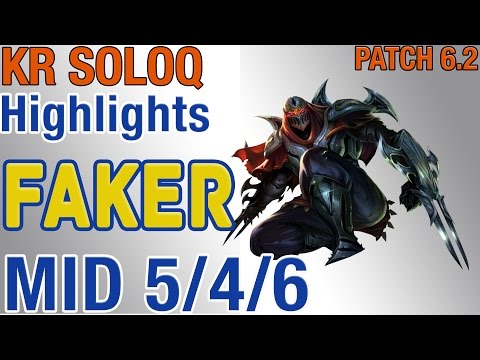 SKT T1 Faker - Zed vs Viktor - S6 Kr LoL Ranked Highlights #24