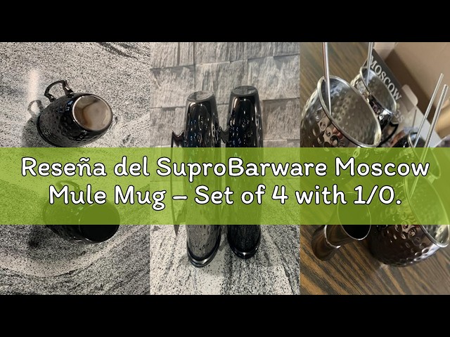 Vídeo relacionado con ZAWELIYO Taza Retro de Julepe de Menta de Acero Inoxidable de Alta Estabilidad para Mulas de Moscú y Amantes del Gin Tonic (Plata clásica)