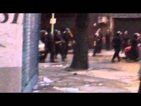 All Boys vs velez- incidentes con la policia despues del partido-