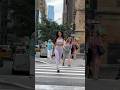 Walking Down The Street Reactions Captured Outfit Style Model StreetStyle