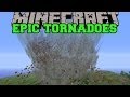 Minecraft EPIC TORNADO MOD TIDAL WAVES FLYING MOBS AND TORNADOES Mod Showcase