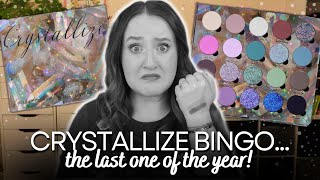 CRYSTALLIZE EYESHADOW BINGO! *NEW* Bella Beaute Bar Eye Shadow Palette Roulette Challenge With Cole!