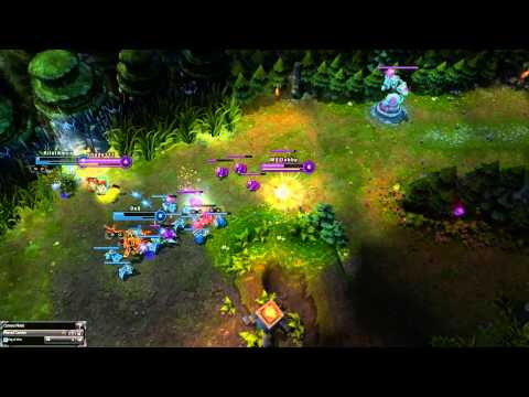 [Gank] Kennen feat. Lee Sin  vs. Cho'Gath feat. Wukong