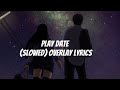 Play Date Slowed Reverb Overlay Lyrics