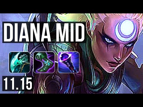 DIANA vs CHO'GATH (MID) | 3.8M mastery, 6/1/5, 1300+ games | EUW Diamond | v11.15