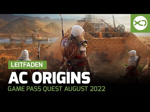 Xbox Game Pass Quest August 2022 - Leitfaden mit Assassin's Creed Origins