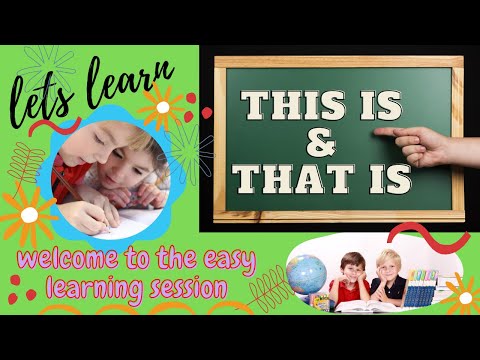 grammar This is/That is for gr 1-2. Kids easy grammar lessons.learn  English grammar easily.
